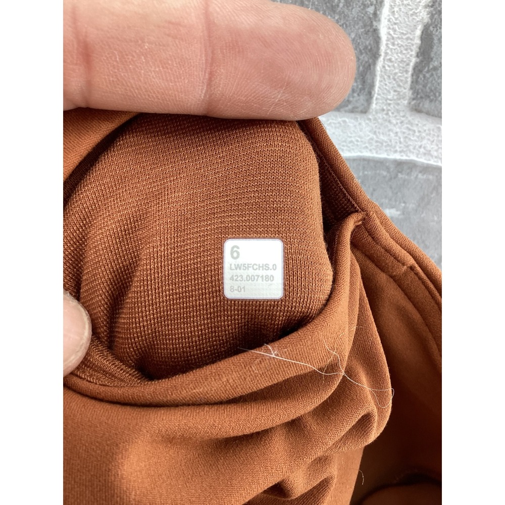 Lululemon Groove Super High Rise Flared Pant Copper Brown Nulu Size 6 LW5FCHS - Picture 4 of 4